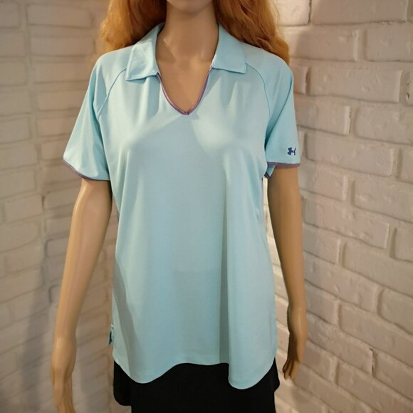 Under Armour Ladies Short Sleeves Golf Shirt - Picture 1 of 4